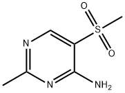 5-甲磺酰基-2-甲基嘧啶-4-胺 结构式