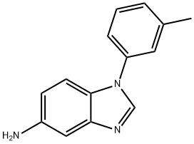 1-(3-methylphenyl)benzimidazol-5-amine 结构式