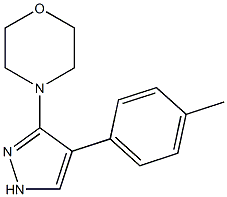 Morpholine, 4-[4-(4-methylphenyl)-1H-pyrazol-3-yl]- 结构式