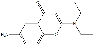 4H-1-Benzopyran-4-one, 6-amino-2-(diethylamino)-