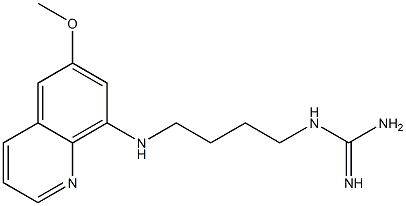 Guanidine,N-[4-[(6-methoxy-8-quinolinyl)amino]butyl]- 结构式