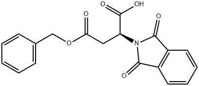 (S)-4-(苄氧基)-2-(1,3-二氧亚基异二氢吲哚-2-基)-4-氧亚基丁酸 结构式