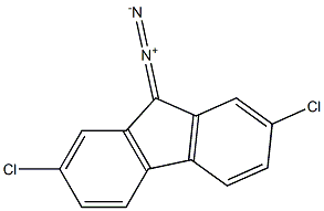 9H-Fluorene, 2,7-dichloro-9-diazo- 结构式