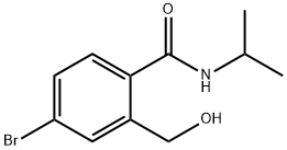 N-ISOPROPYL-4-BROMO-2-HYDROXYMETHYLBENZAMIDE 结构式
