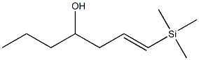 1-Hepten-4-ol, 1-(trimethylsilyl)- 结构式