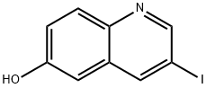 3-碘喹啉-6-醇 结构式