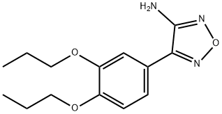 4-(3,4-Dipropoxy-phenyl)-furazan-3-ylamine 结构式