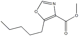 4-Oxazolecarboxylic acid, 5-pentyl-, methyl ester 结构式