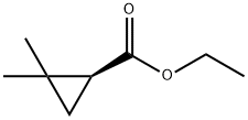 Cyclopropanecarboxylic acid, 2,2-dimethyl-, ethyl ester, (S)- 结构式