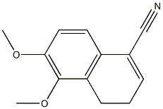 1-Naphthalenecarbonitrile, 3,4-dihydro-5,6-dimethoxy- 结构式