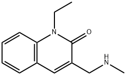 1-Ethyl-3-methylaminomethyl-1H-quinolin-2-one 结构式