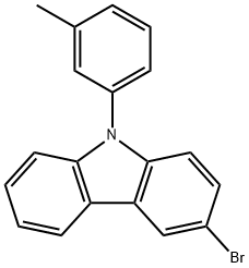 3-溴-9-(3-甲基苯基)-9H-咔唑 结构式