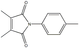 1H-Pyrrole-2,5-dione, 3,4-dimethyl-1-(4-methylphenyl)- 结构式