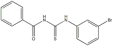 Benzamide, N-[[(3-bromophenyl)amino]thioxomethyl]- 结构式