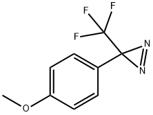 3-(4-methoxyphenyl)-3-(trifluoromethyl)-3H-diazirine 结构式