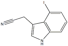 1H-Indole-3-acetonitrile, 4-iodo- 结构式