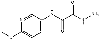 2-hydrazino-N-(6-methoxypyridin-3-yl)-2-oxoacetamide 结构式