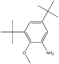 3,5-二叔丁基-2-甲氧基苯胺 结构式