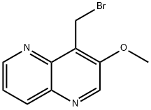 4-(溴甲基)-3-甲氧基-1,5-萘啶 结构式