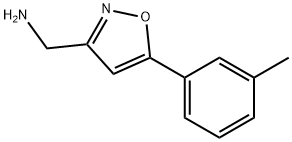 3-间甲苯基-5-异恶唑甲胺 结构式