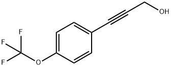 3-(4-(三氟甲氧基)苯基)丙-2-炔-1-醇 结构式