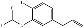 4-Allyl-2-difluoromethoxy-1-fluoro-benzene 结构式