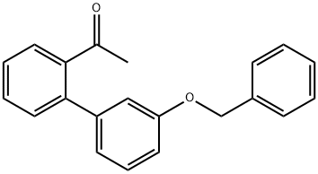 2-乙酰基-3'-(苄氧基)联苯 结构式