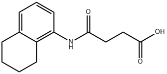 4-oxo-4-(5,6,7,8-tetrahydro-1-naphthalenylamino)butanoic acid 结构式