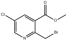 METHYL 2-(BROMOMETHYL)-5-CHLORONICOTINATE 结构式