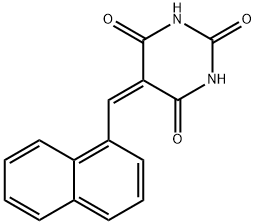 5-(naphthalen-1-ylmethylidene)-1,3-diazinane-2,4,6-trione 结构式