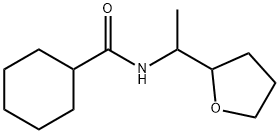 N-[1-(oxolan-2-yl)ethyl]cyclohexanecarboxamide 结构式