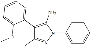 4-(2-METHOXYPHENYL)-3-METHYL-1-PHENYL-1H-PYRAZOL-5-AMINE 结构式