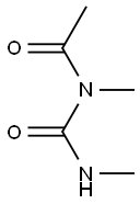 N-甲基-N-(甲基氨基甲酰基)乙酰胺 结构式