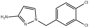 1-(3,4-dichlorobenzyl)-1H-pyrazol-3-amine 结构式