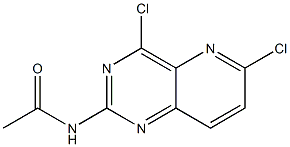 N-(4,6-二氯吡啶并[3,2-D]嘧啶-2-基)乙酰胺 结构式