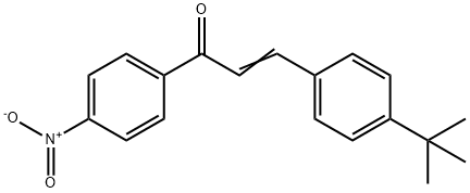 (2E)-3-(4-tert-butylphenyl)-1-(4-nitrophenyl)prop-2-en-1-one 结构式