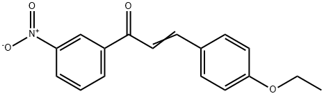 (2E)-3-(4-ethoxyphenyl)-1-(3-nitrophenyl)prop-2-en-1-one 结构式