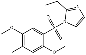 1-(2,5-dimethoxy-4-methylphenyl)sulfonyl-2-ethylimidazole 结构式