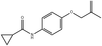 N-{4-[(2-methyl-2-propen-1-yl)oxy]phenyl}cyclopropanecarboxamide 结构式