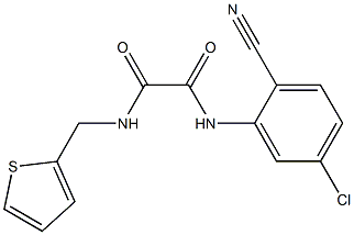 N'-(5-chloro-2-cyanophenyl)-N-(thiophen-2-ylmethyl)oxamide 结构式