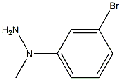 1-(3-溴苯基)-1-甲基肼 结构式