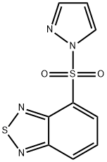 4-pyrazol-1-ylsulfonyl-2,1,3-benzothiadiazole 结构式