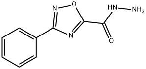 3-苯基-1,2,4-噁二唑-5-碳酰肼 结构式