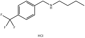 butyl({[4-(trifluoromethyl)phenyl]methyl})amine hydrochloride 结构式