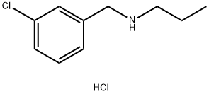 [(3-chlorophenyl)methyl](propyl)amine hydrochloride 结构式