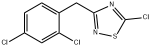 5-chloro-3-[(2,4-dichlorophenyl)methyl]-1,2,4-thiadiazole 结构式