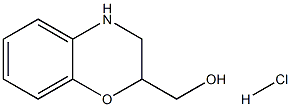 (3,4-二氢-2H-1,4-苯并噁嗪-2-基)甲醇盐酸盐 结构式