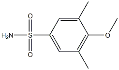 4-甲氧基-3,5-二甲基苯-1-磺酰胺 结构式