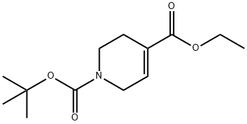 1,4(2H)-Pyridinedicarboxylic acid, 3,6-dihydro-, 1-(1,1-dimethylethyl) 4-ethyl ester 结构式