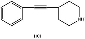 4-(苯基乙炔)哌啶盐酸盐 结构式